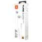 JBL Wired Earbuds Tune 310C JBLT310CWHT – USB-C, White