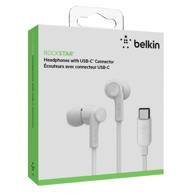 Ecouteurs Kit Main Libre Type-C BELKIN - Blanc Ecouteurs Kit Main Libre Type-C BELKIN - Blanc