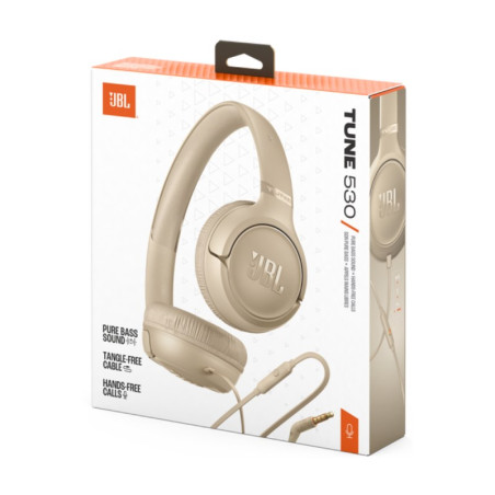 JBL Tune 530 filaire Beige JBLT530BEG | Smarty