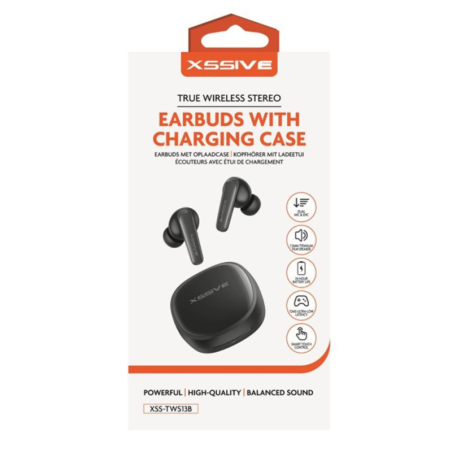 Écouteurs Bluetooth + Boîtier de Chargement XSSIVE XSS-TWS13B - Noir -