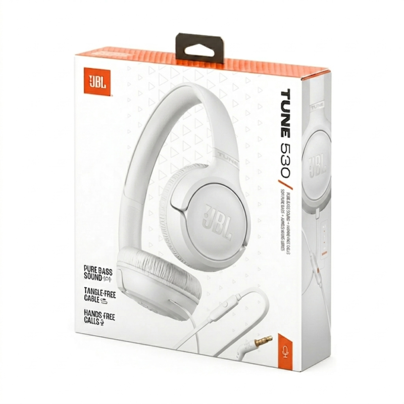 JBL Wired Headphones Tune 530 JBLT530WHT – 3.5 mm Jack White JBL Wired Headphones Tune 530 JBLT530WHT – 3.5 mm Jack White