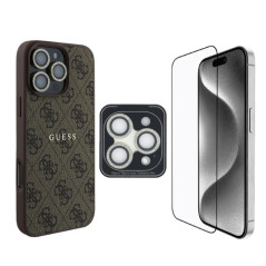 GUESS 3-in-1 iPhone MagSafe Bundle Brown | Smarty