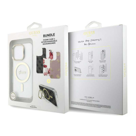 Coque GUESS pour iPhone V3 – Transparente avec support intégré