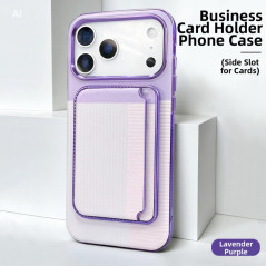 Coque iPhone ECO porte-cartes violet | Smarty