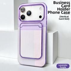 ECO iPhone case magnetic card holder PC purple