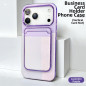 iPhone Case ECO PC with Magnetic Card Holder – Purple