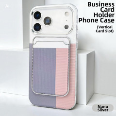 Coque iPhone ECO porte-cartes magnétique PC blanche