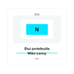 Etui Rabat Portefeuille Wiko Lenny Noir | Smarty Paris 18e