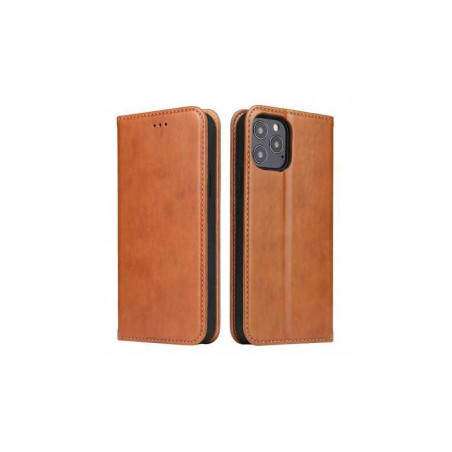 Étui portefeuille 2-en-1 en cuir PU Mayline – Samsung S Marron