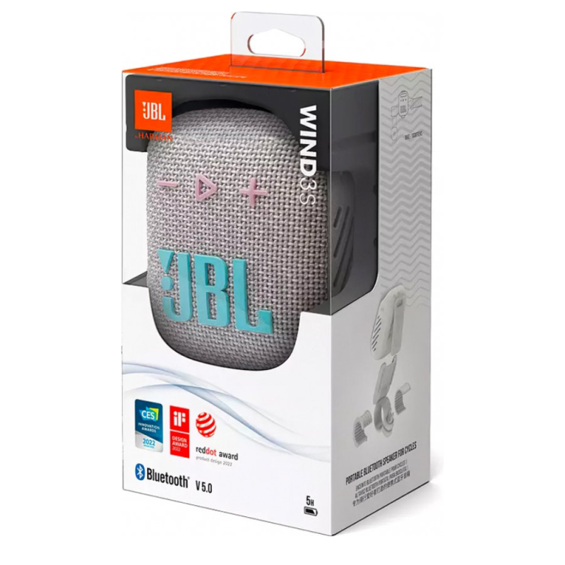 JBL Portable Bluetooth Speaker Wind 3S – Gray
