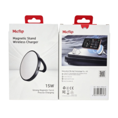 Chargeur sans fil à support magnétique Micflip E13 - Bleu - Supports R