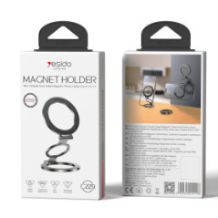 Support téléphone Yesido – C229 – anneau doigt pliable – double face – aimant puissant – bureau… — Accessoire · Smarty Paris 18e