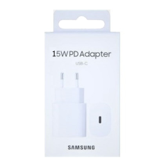 Adaptateur Secteur Type-C Samsung 15W Blanc - Retail Box (Origine) - A