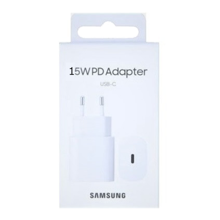 Adaptateur Secteur Type-C Samsung 15W Blanc - Retail Box (Origine) - A