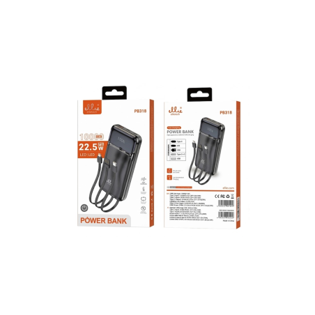 Magnetic Wireless Power Bank incl. Cable USB / Type-C / Lightning / Mi