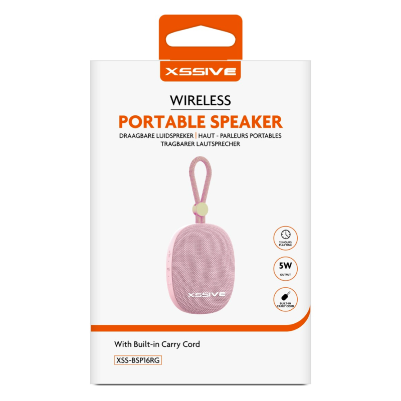 Enceinte Bluetooth Portable XSSIVE XSS-BSP16RG - Or Rose Enceinte Bluetooth Portable XSSIVE XSS-BSP16RG - Or Rose