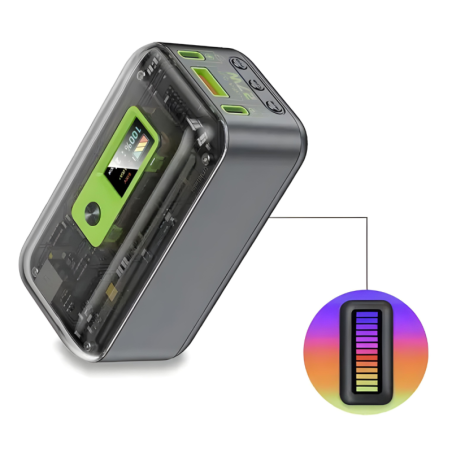 Power Bank Numérique à Charge Rapide Punk Style 10000 mAh - 