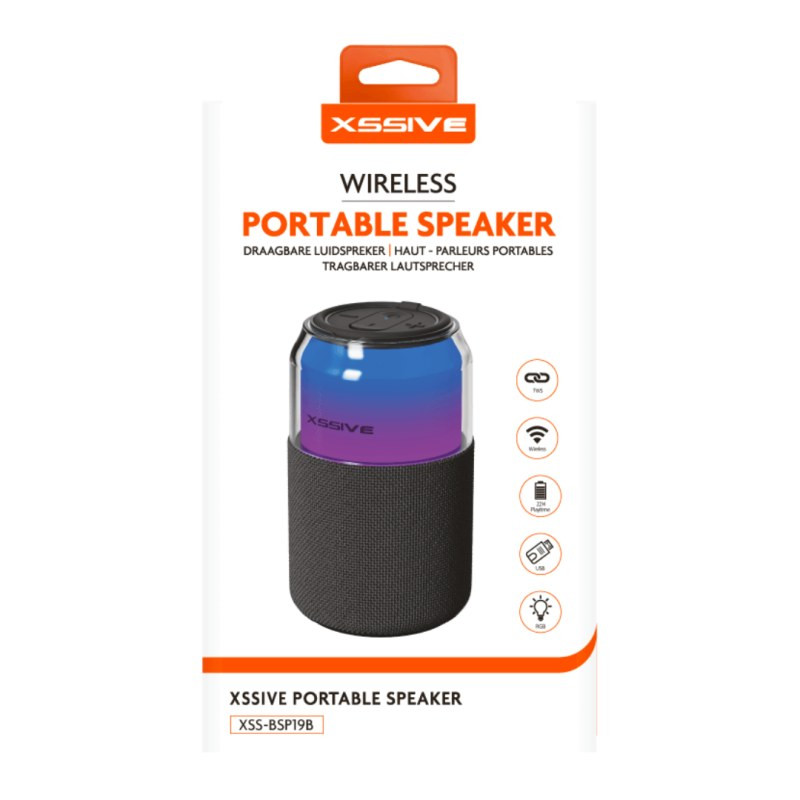 Portable Bluetooth Speaker XSSIVE XSS-BSP19B – Black Portable Bluetooth Speaker XSSIVE XSS-BSP19B – Black