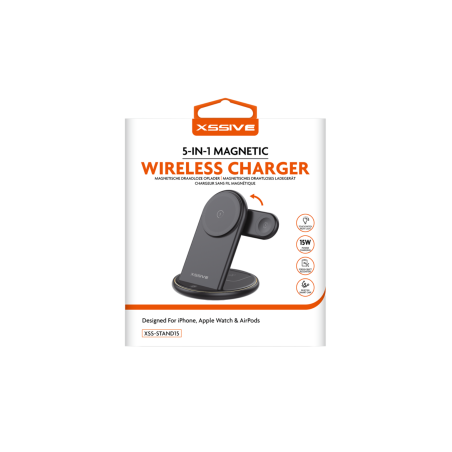 Chargeur Sans Fil Magnétique 5-en-1 XSSIVE XSS-STAND15 - Noir - Alimen