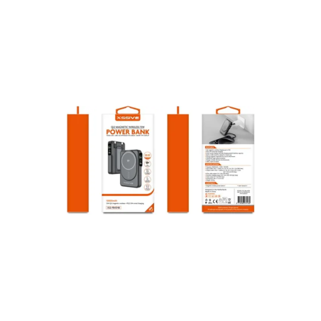 Powerbank Sans Fil Magnétique Qi2 avec Câble 10000mAh Xssive XSS-PB43N