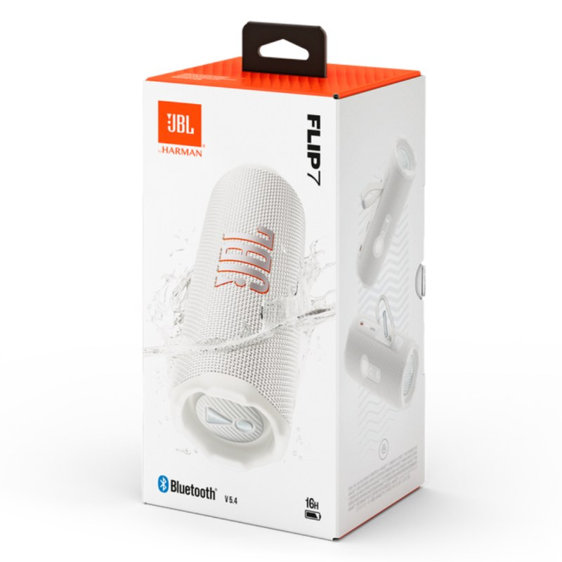 JBL Bluetooth Speaker Flip 7 JBLFLIP7WHT – White JBL Bluetooth Speaker Flip 7 JBLFLIP7WHT – White