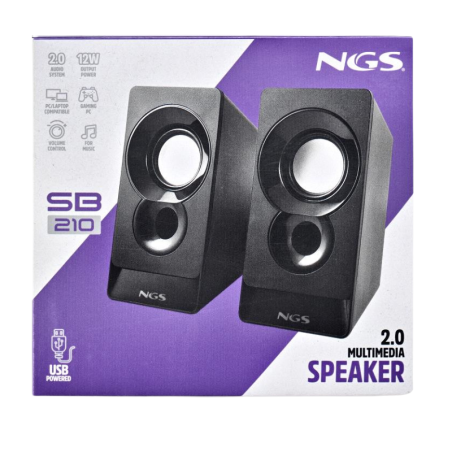 USB Multimedia Speaker NGS SB210 2.0 – Black