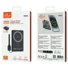 Power Bank PD 20W avec charge sans fil + Câble Type C 5000mAh - Elliet