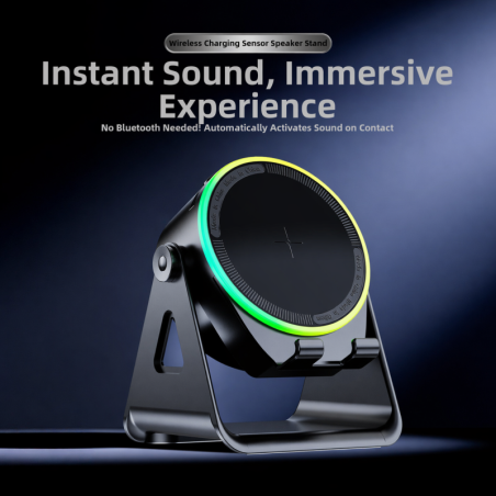 3-in-1 Bluetooth Speaker ECO – Phone Stand, 15W Magnetic Wireless Charging