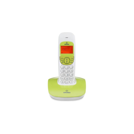 Téléphone Fixe Sans Fil Brondi Nice - Blanc/Vert (Neuf) - Smartphones