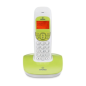 Téléphone Fixe Sans Fil Brondi Nice - Blanc/Vert (Neuf)