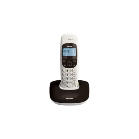Téléphone Fixe Sans Fil Brondi Nice - Noir/Blanc (Neuf) - Smartphones
