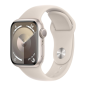 Montre Connectée Apple Watch Series 9 GPS 41mm Aluminium Blanc Bracelet Sport Blanc - Grade A - Avec Boîte et Chargeur