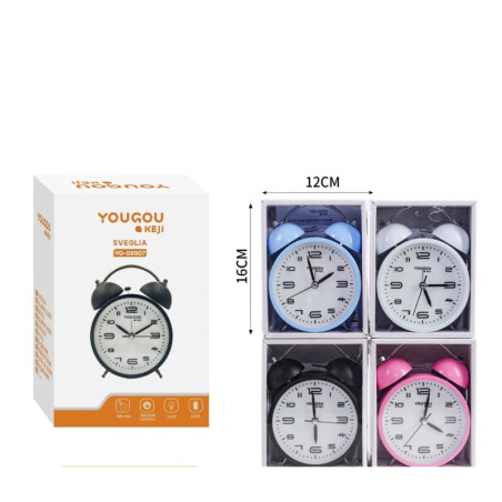 Alarm Clock CIAOBOSI YOUGOU YG-08907 – 12 cm Pink