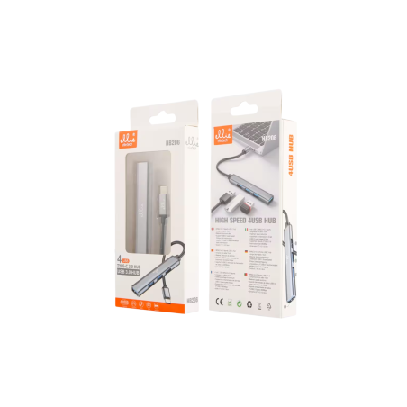 Adaptateur 4-en-1 USB vers USB-C Hub Ellietech HB206 - Audio Ref A3633