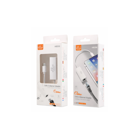 Adaptateur Ethernet USB-C Ellietech HB208 - Audio Ref A3638 | Smarty P