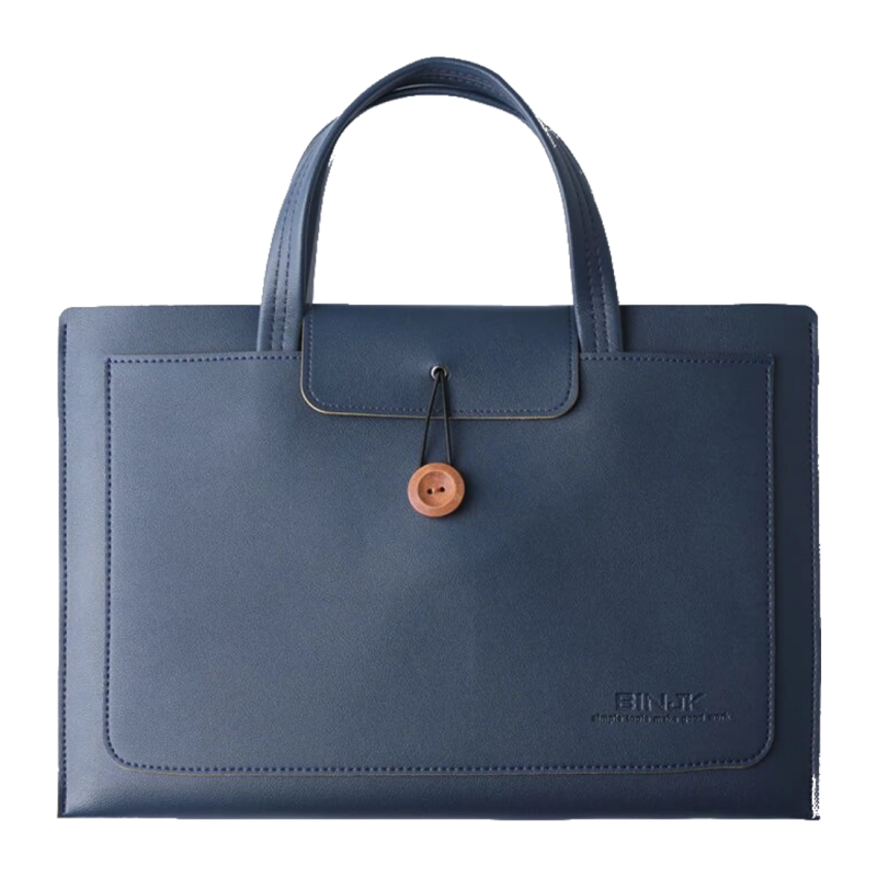 Sac en Similicuir pour Ordinateur Portable BINJK 15-16 Pouces - 3 Compartiments - Bleu Sac en Similicuir pour Ordinateur Portable BINJK 15-16 Pouces - 3 Compartiments - Bleu