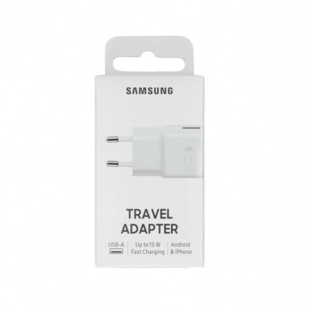 Adaptateur Secteur USB Samsung 15W Blanc - Retail Box (Origine) - Alim