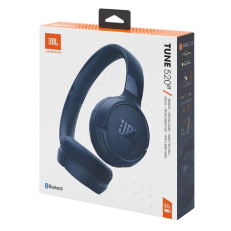 JBL Tune 520BT bleu casque Bluetooth | Smarty