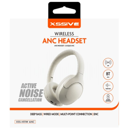 Casque Bluetooth réduction de bruit XSSIVE XSS-H11W – Blanc