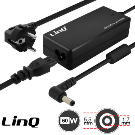 Chargeur Secteur PC Acer 60W 19V / 3.16A Embout 5.5*1.7mm Li