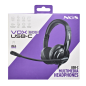 Casque avec Cable Stereo USB-C NGS VOX605 - NOIR Casque avec Cable Stereo USB-C NGS VOX605 - NOIR