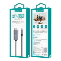 Câble HDMI vers Type C (Actualisé) - Devia Storm Series - 2 