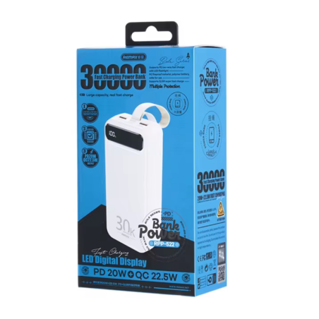 Power Bank 30000mAh REMAX Bole Series RPP-522 - Noir - Alimentation Re