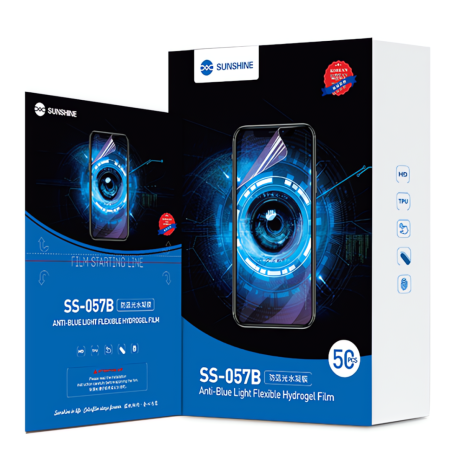 Film Hydrogel Anti-Lumière Bleue SUNSHINE SS-057B - 50Pcs (Code SUNSHINE) — Sunshine · Smarty Paris 18e