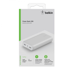 Power Bank BELKIN BOOST↑CHARGE™ 20000mAh 30W (Multi-port) - Blanc - Al