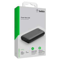 Power Bank BELKIN BOOST↑CHARGE™ 20000mAh 30W (Multi-port) - Noir - Ali