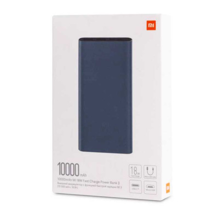Power Bank Xiaomi 3ème Gen 10000mAh 18W Noir (Origine) - Ali