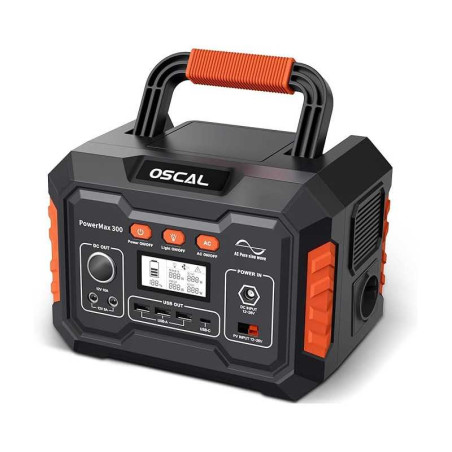 Station d'alimentation portable Oscal PowerMax300 - 300W - Noir Ref A1
