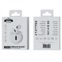 Écouteurs Bluetooth - D-power K6203/A8 - Blanc - Alimentatio