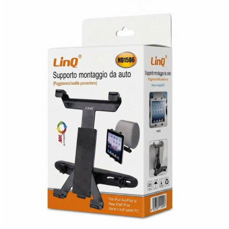Car Tablet Headrest Mount LinQ HD1506 – Adjustable 7 to 12 Inches